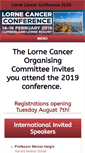 Mobile Screenshot of lornecancer.org